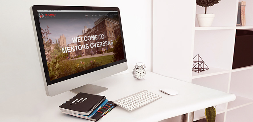 Mentors Overseas layout in desktop