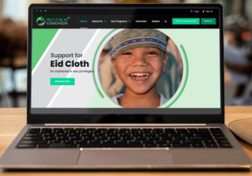Pro Zakat Foundation Website Layout