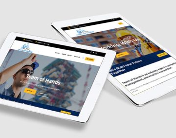 A mock-up of one of the websites made by AlBrandz
